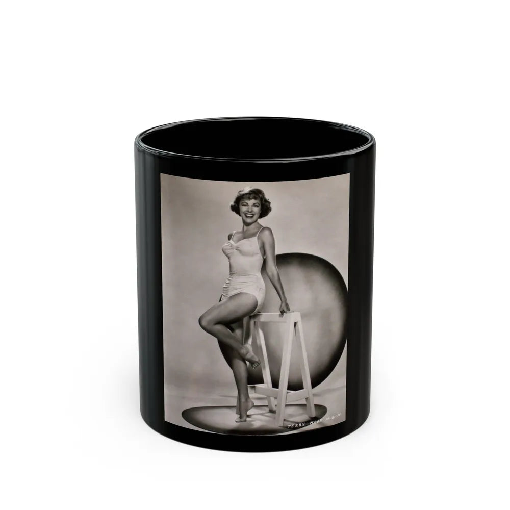 Terry Moore #50 (Vintage Female Icon) Black Coffee Mug-11oz-Go Mug Yourself