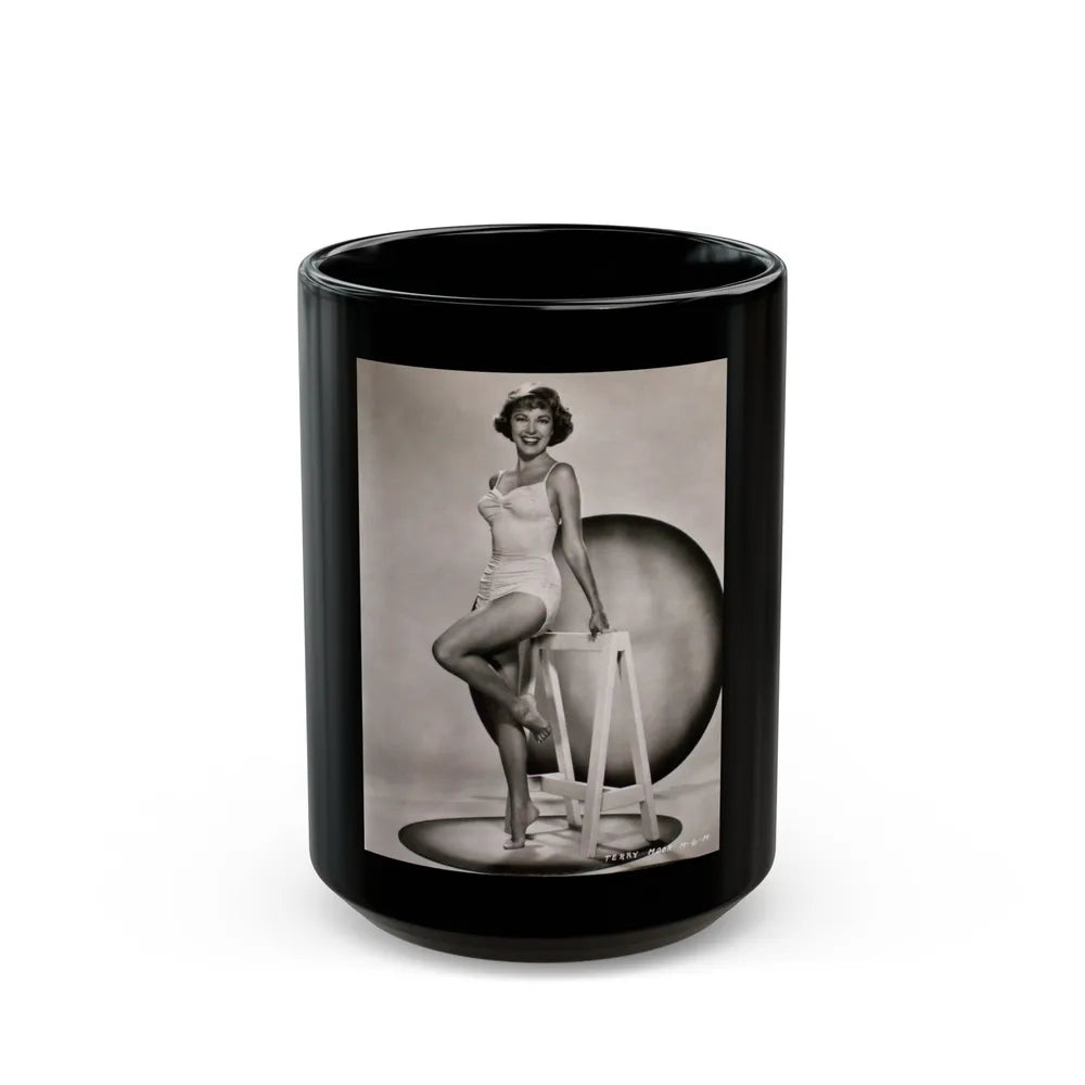 Terry Moore #50 (Vintage Female Icon) Black Coffee Mug-15oz-Go Mug Yourself