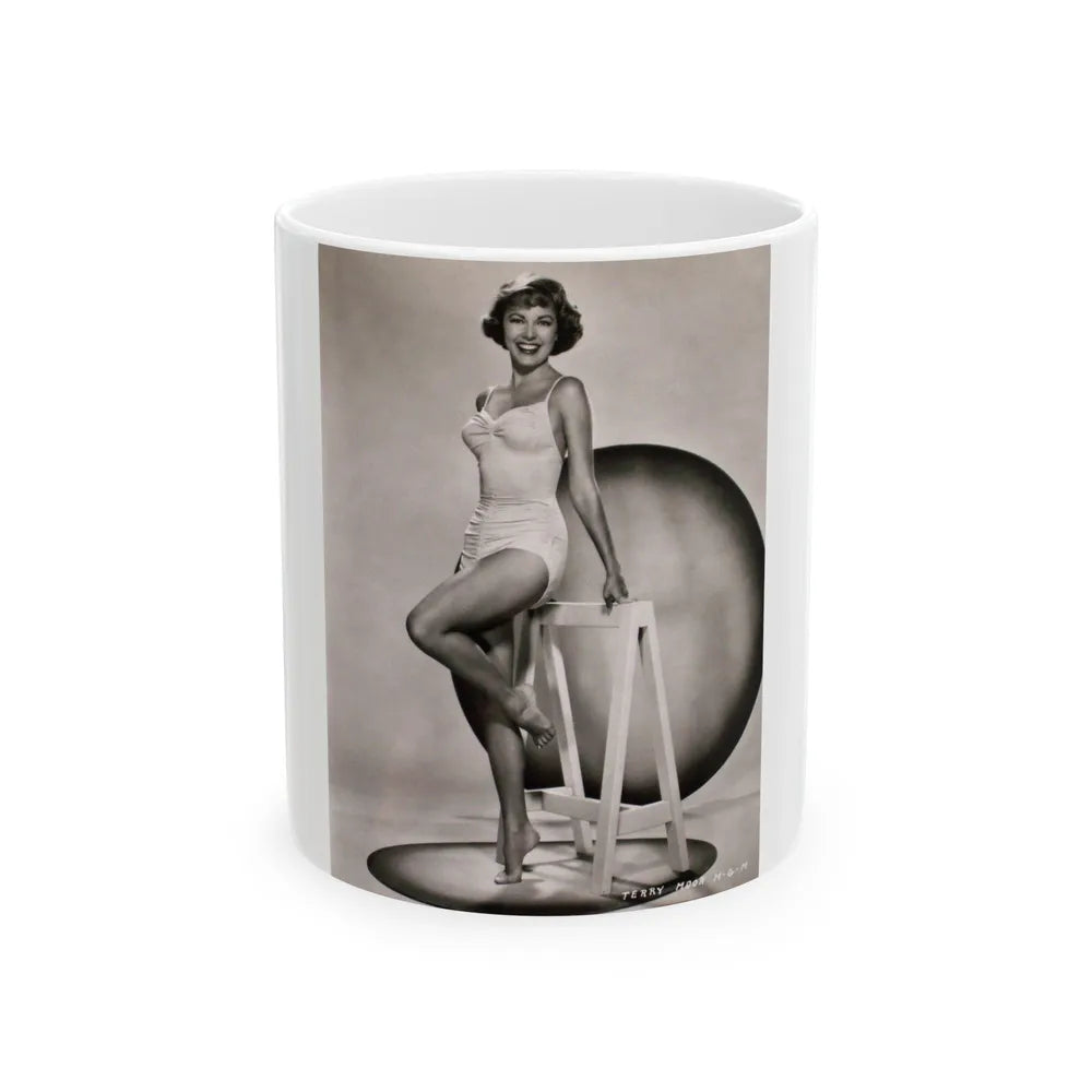Terry Moore #50 (Vintage Female Icon) White Coffee Mug-11oz-Go Mug Yourself
