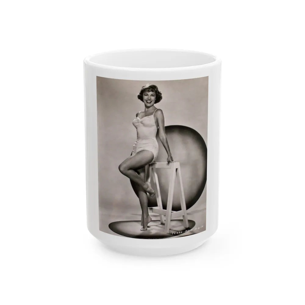 Terry Moore #50 (Vintage Female Icon) White Coffee Mug-15oz-Go Mug Yourself