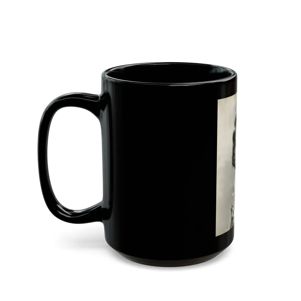 Terry Moore #500 (Vintage Female Icon) Black Coffee Mug-Go Mug Yourself