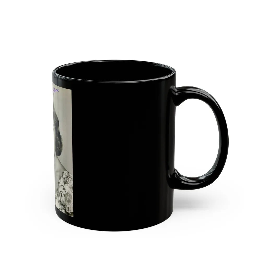 Terry Moore #500 (Vintage Female Icon) Black Coffee Mug-Go Mug Yourself