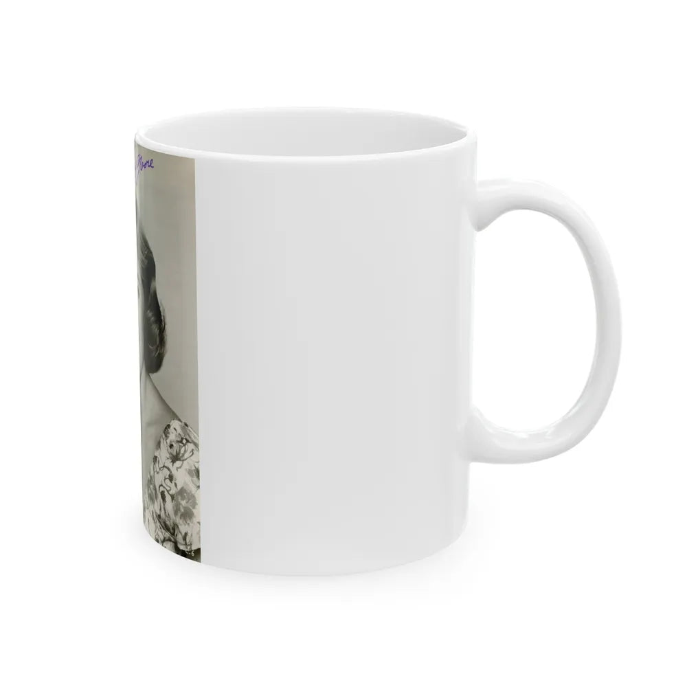 Terry Moore #500 (Vintage Female Icon) White Coffee Mug-Go Mug Yourself