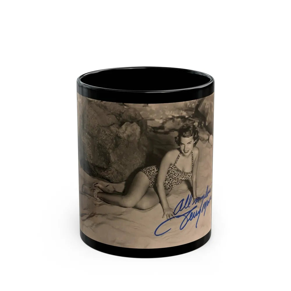 Terry Moore #501 (Vintage Female Icon) Black Coffee Mug-11oz-Go Mug Yourself