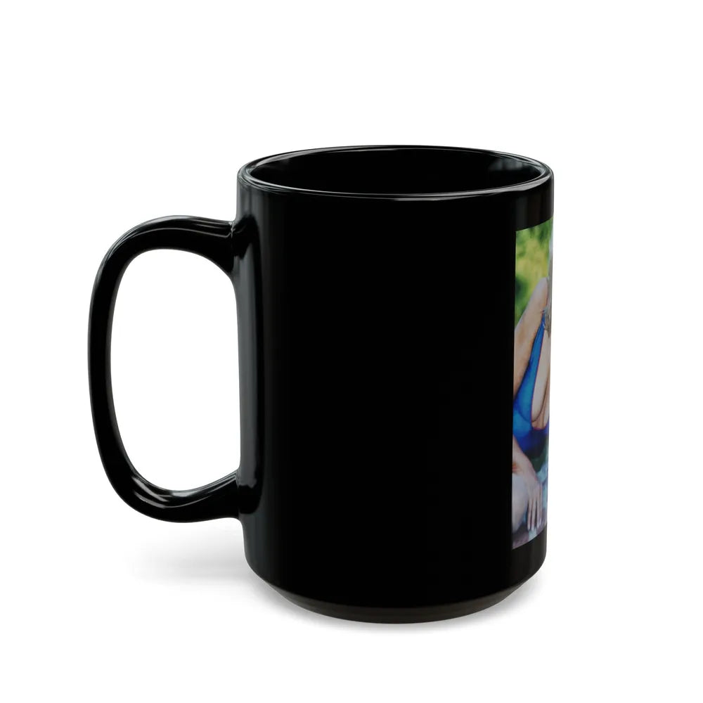 Terry Moore #504 (Vintage Female Icon) Black Coffee Mug-Go Mug Yourself
