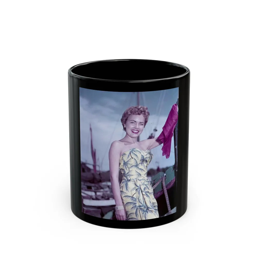 Terry Moore #509 (Vintage Female Icon) Black Coffee Mug-11oz-Go Mug Yourself