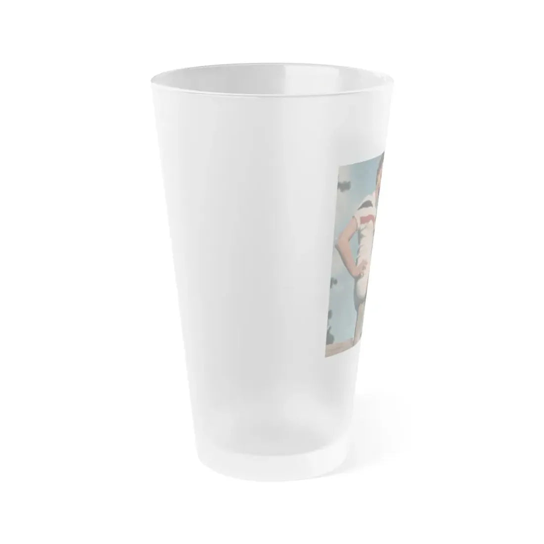 Terry Moore #515 - 4x4 Magazine Page Photo Clipping (Vintage Female Icon) Frosted Pint Glass 16oz - Go Mug Yourself
