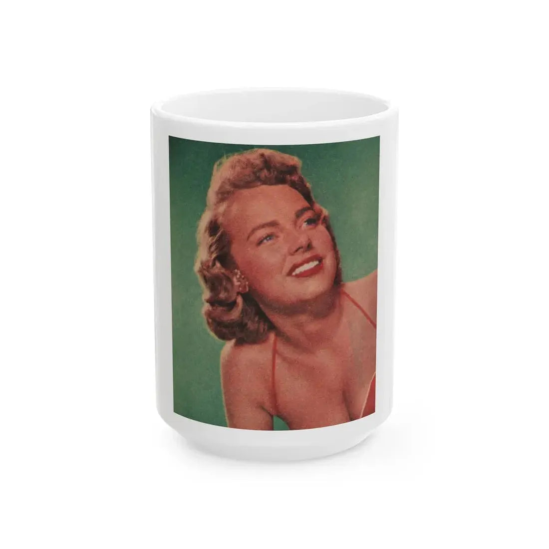Terry Moore #518 - 2.75x3.75 Magazine Page Photo Clipping (Vintage Female Icon) White Coffee Mug 15oz - Go Mug Yourself