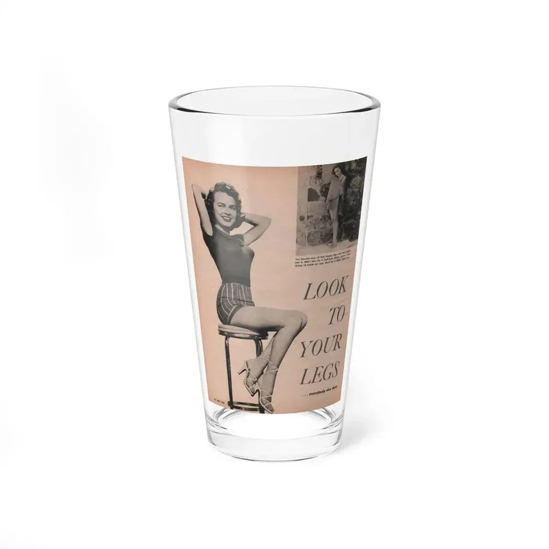 Terry Moore #525 - 8x11 Magazine Page Photo (Vintage Female Icon) Pint Glass 16oz 16oz - Go Mug Yourself