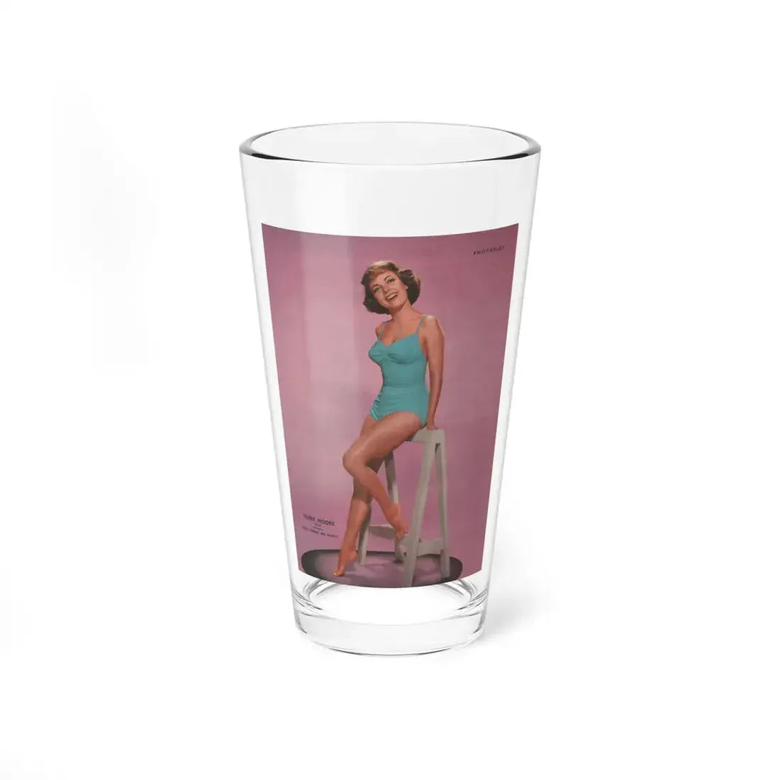 Terry Moore #539 - 8x11 60's Era Photoplay Magazine Page (Vintage Female Icon) Pint Glass 16oz 16oz - Go Mug Yourself