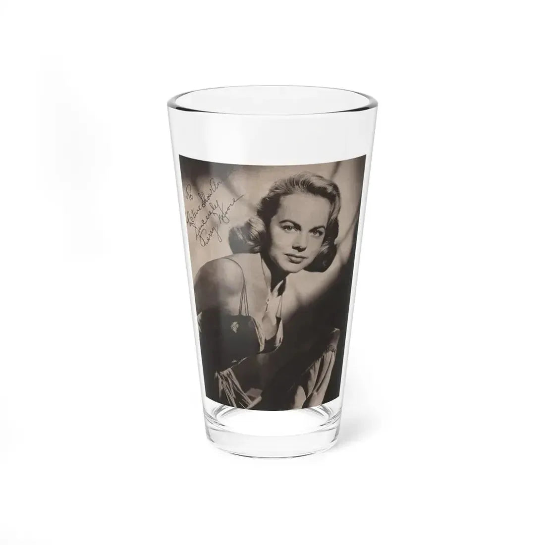 Terry Moore #540 - 8x10 Magazine Page Photo (Vintage Female Icon) Pint Glass 16oz 16oz - Go Mug Yourself