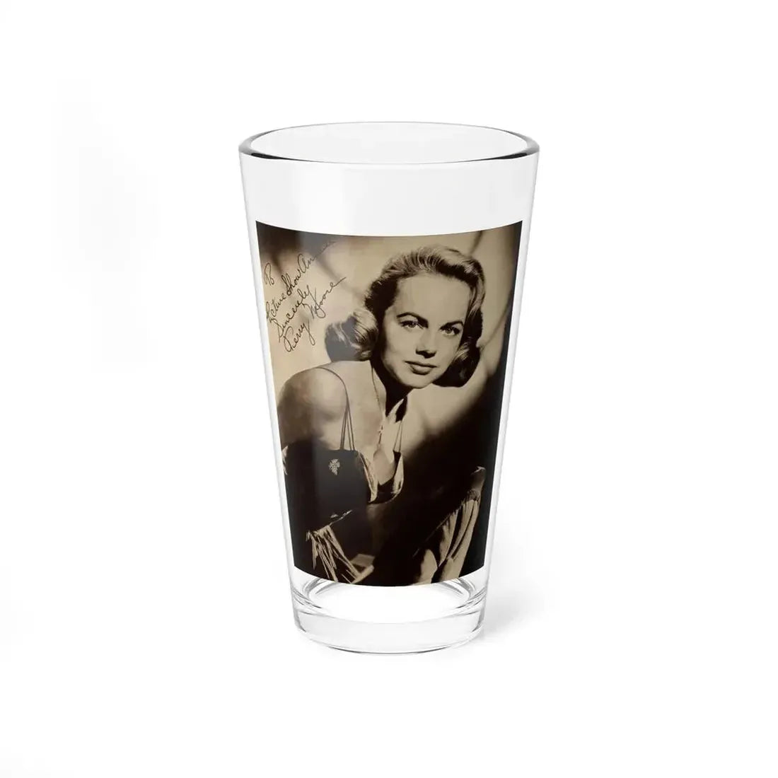 Terry Moore #540 - Magazine Page Photo (Vintage Female Icon) Pint Glass 16oz 16oz - Go Mug Yourself
