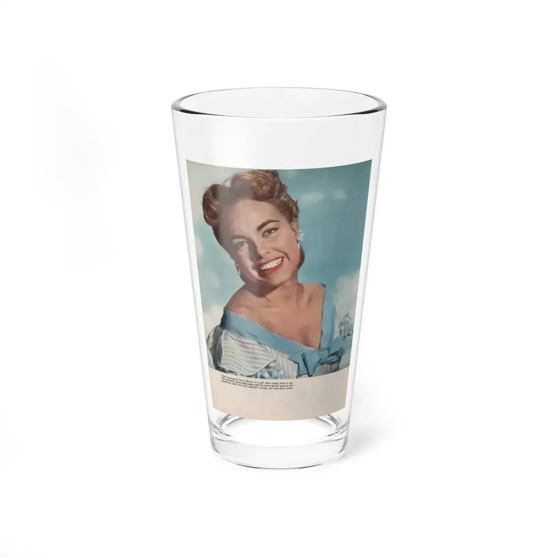 Terry Moore #541 - Magazine Page Photo (Vintage Female Icon) Pint Glass 16oz 16oz - Go Mug Yourself