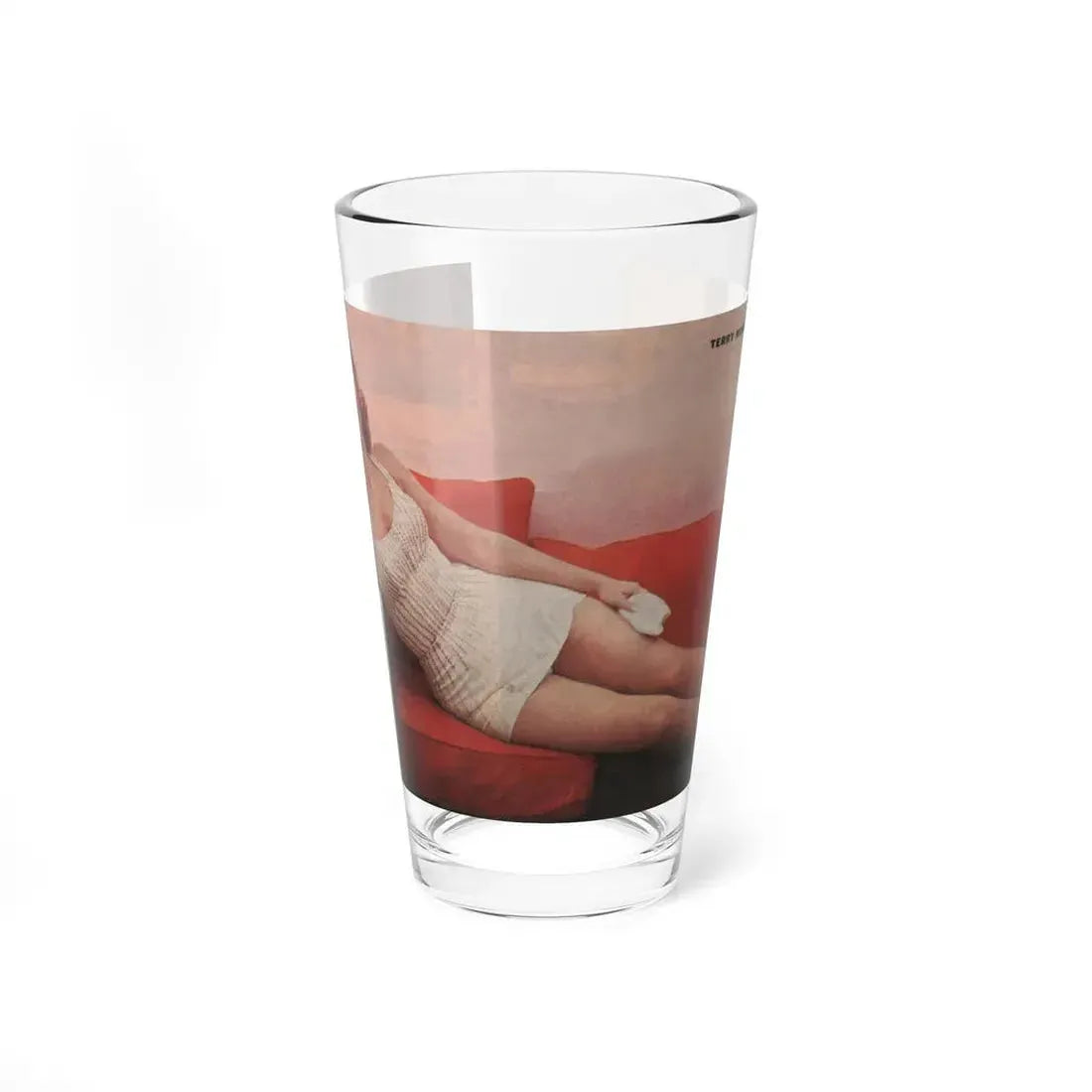 Terry Moore #556 - 7.75x3.75 Magazine Page Photo Clipping (Vintage Female Icon) Pint Glass 16oz 16oz - Go Mug Yourself