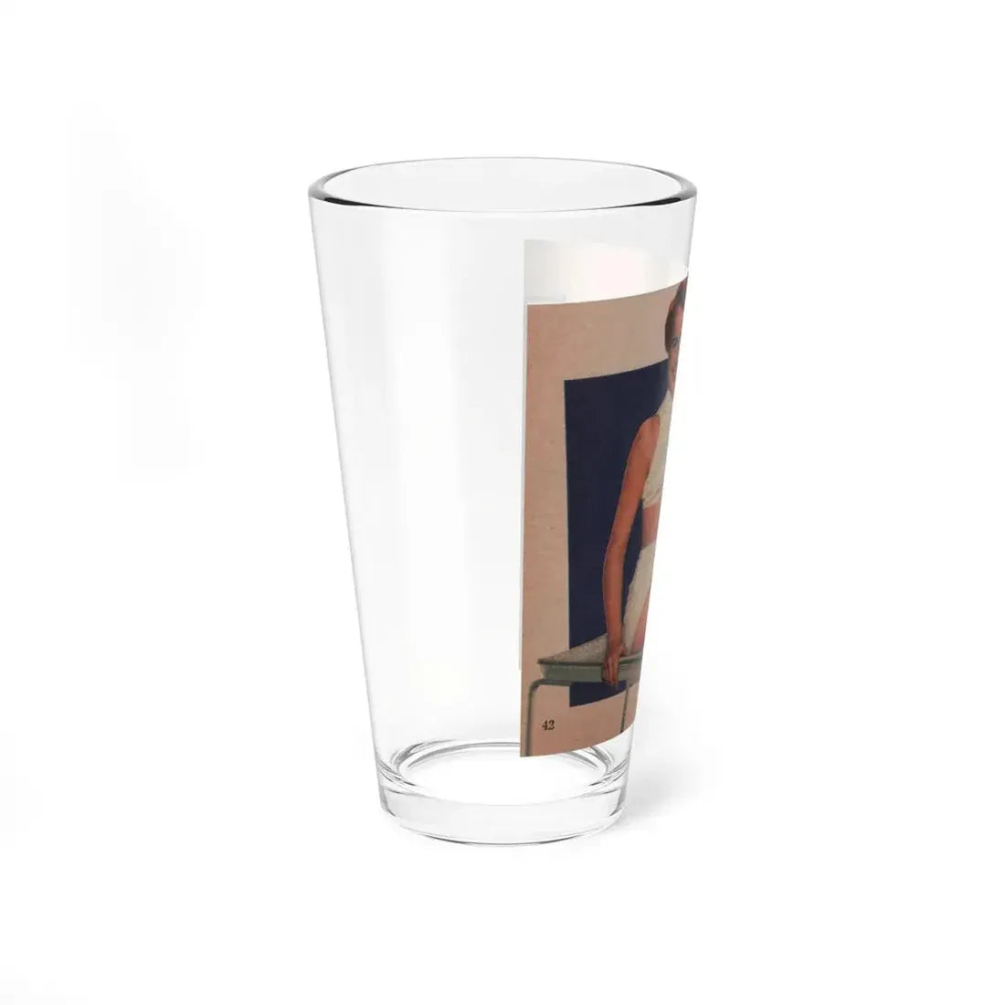 Terry Moore #557 - Magazine Page Photo Clipping (Vintage Female Icon) Pint Glass 16oz - Go Mug Yourself