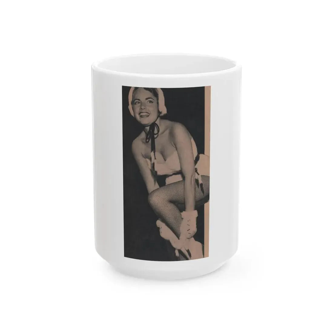 Terry Moore #563 - 3.75x7.25 Magazine Page Photo Clipping (Vintage Female Icon) White Coffee Mug 15oz - Go Mug Yourself