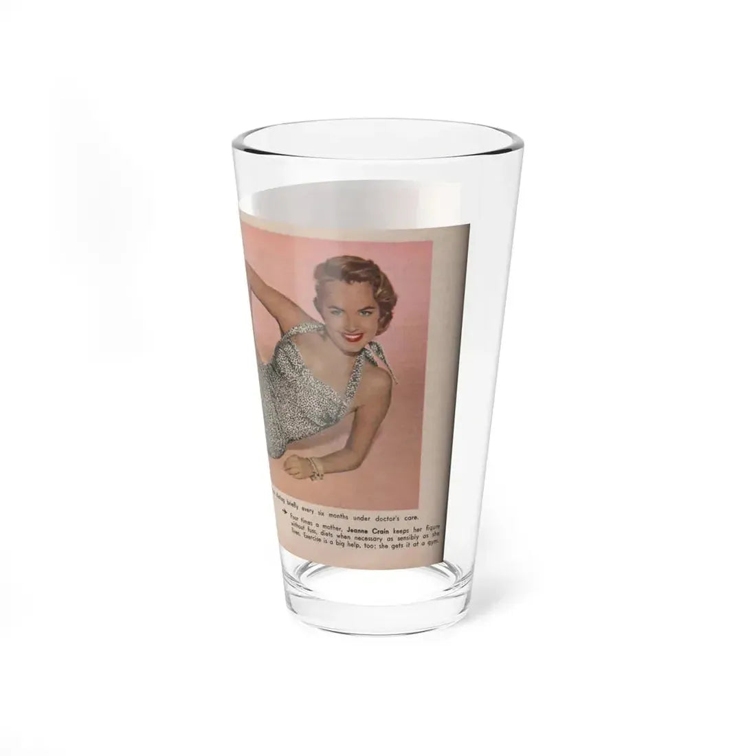 Terry Moore #569 - 6.75x4 Modern Screen Mag. July '55 (Vintage Female Icon) Pint Glass 16oz - Go Mug Yourself
