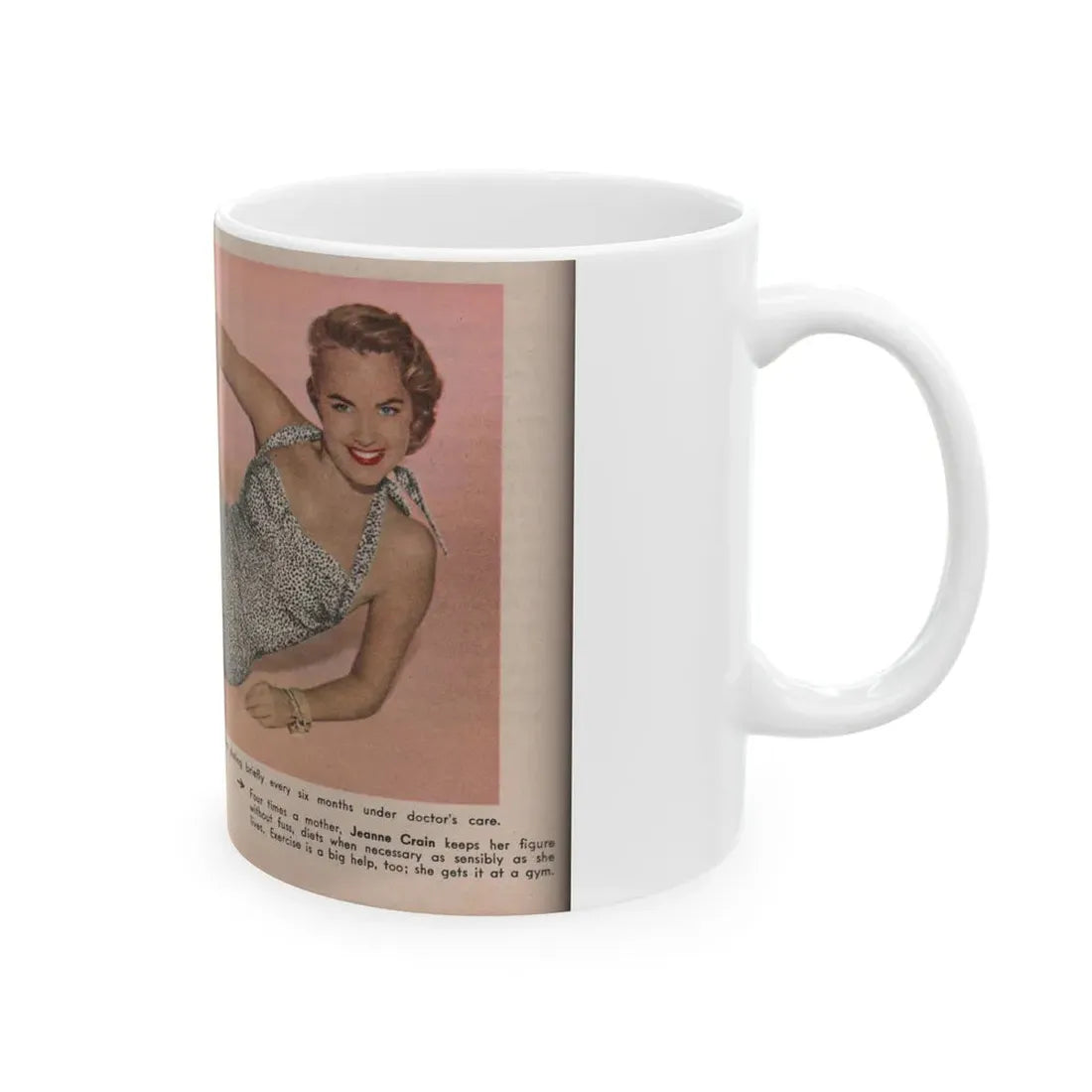Terry Moore #569 - 6.75x4 Modern Screen Mag. July '55 (Vintage Female Icon) White Coffee Mug - Go Mug Yourself