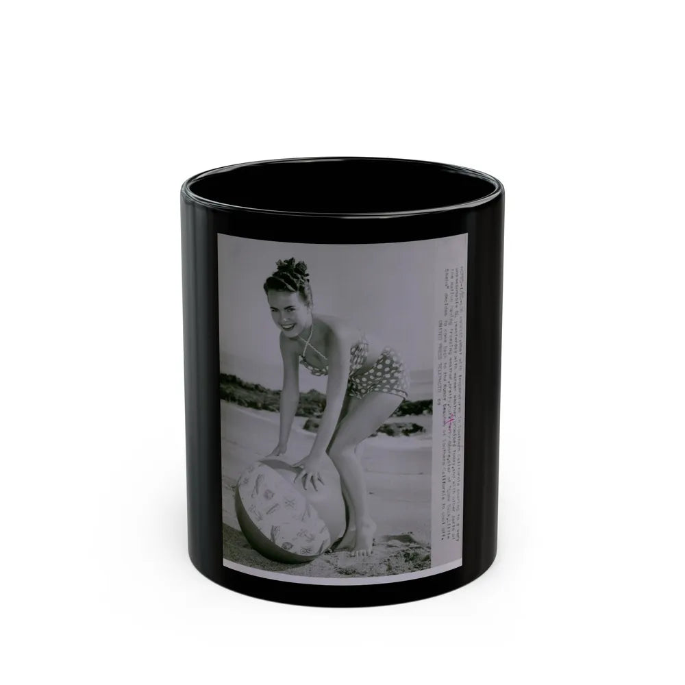 Terry Moore #571 (Vintage Female Icon) Black Coffee Mug-11oz-Go Mug Yourself