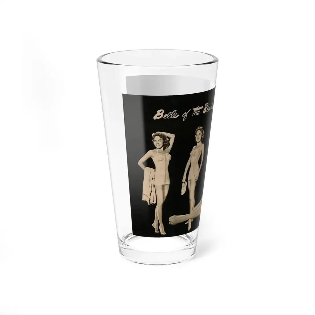 Terry Moore #588 - 10.5x14 Modern Screen '54 Magazine 2 Pages 1 Centerfold B&W Pin-Up plus 2 small ones (Vintage Female Icon) Pint Glass 16oz - Go Mug Yourself