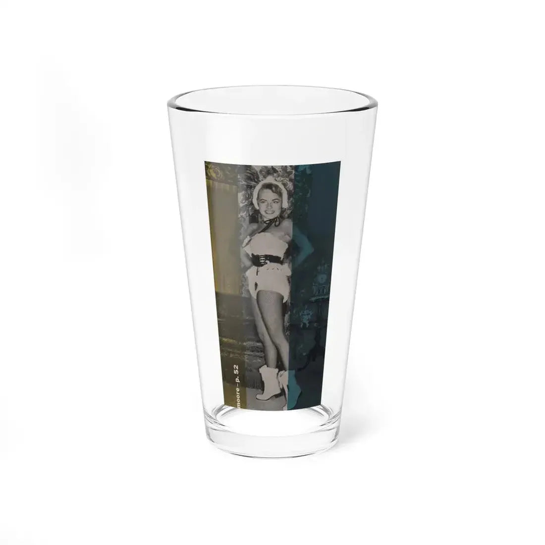 Terry Moore #596 - 3x5.5 Magazine Page Photo Clipping (Vintage Female Icon) Pint Glass 16oz 16oz - Go Mug Yourself