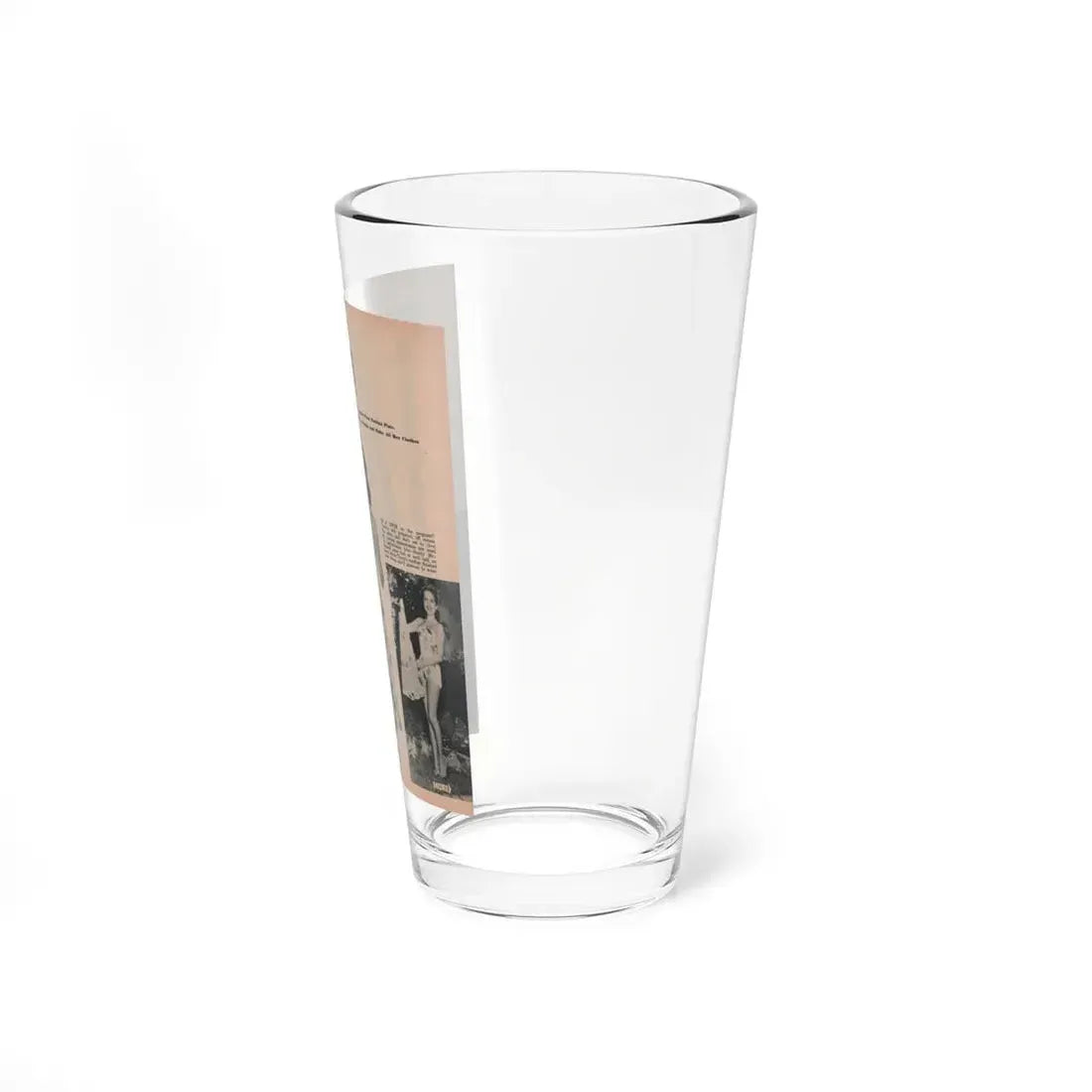 Terry Moore #634 - Magazine Page 3 B&W Photos & Captions (Vintage Female Icon) Pint Glass 16oz - Go Mug Yourself