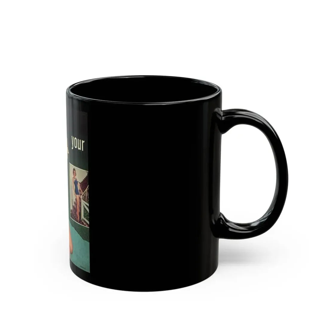 Terry Moore #640 - Magazine Page 2 Photos Circa 50's1 (Vintage Female Icon) Black Coffee Mug - Go Mug Yourself