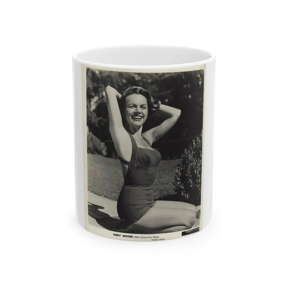 Terry Moore #686 (Vintage Female Icon) White Coffee Mug-11oz-Go Mug Yourself