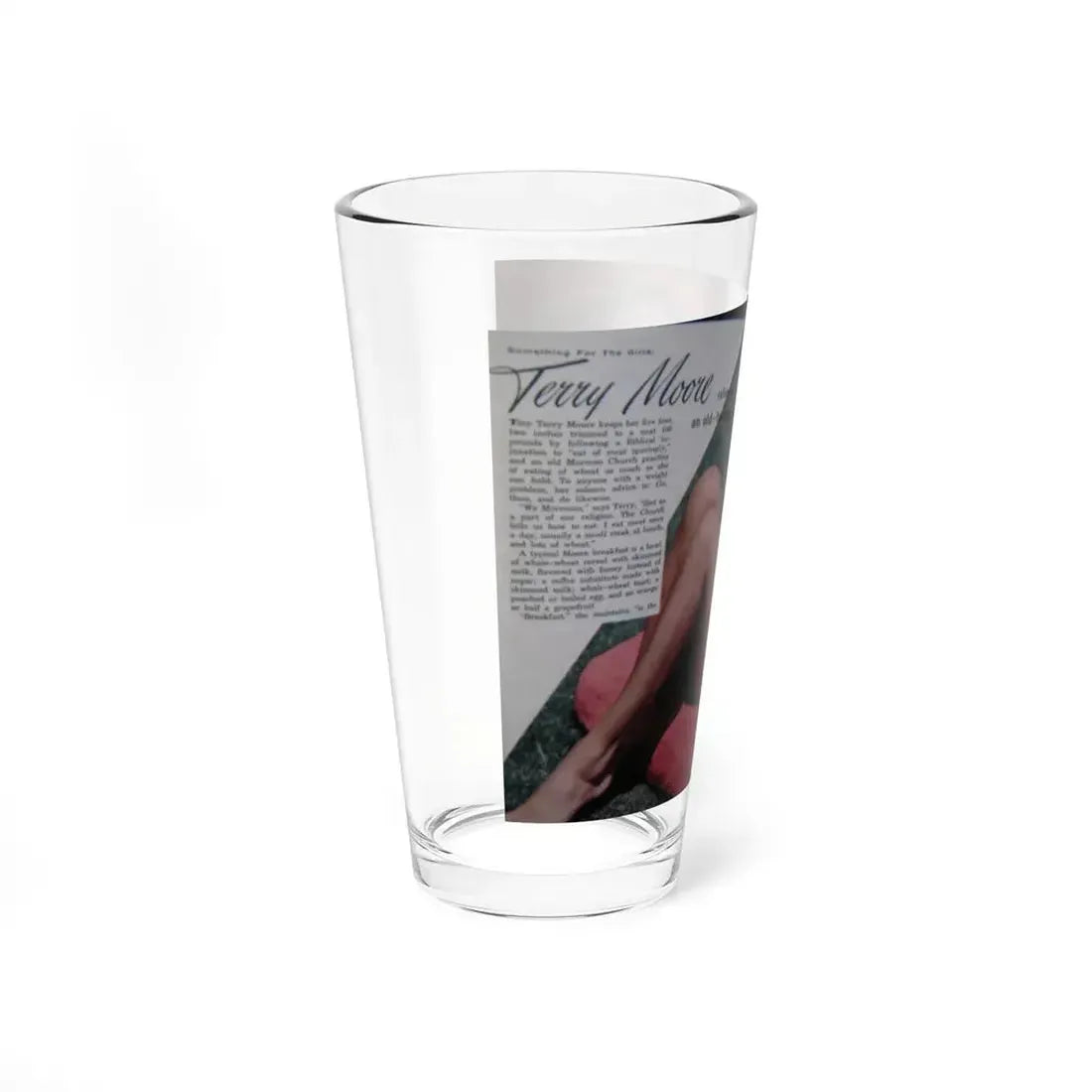 Terry Moore #687 (Vintage Female Icon) Pint Glass 16oz - Go Mug Yourself