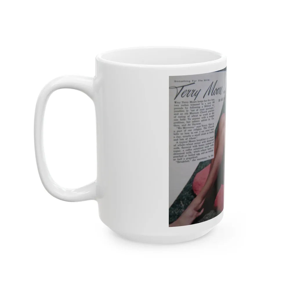 Terry Moore #687 (Vintage Female Icon) White Coffee Mug-Go Mug Yourself