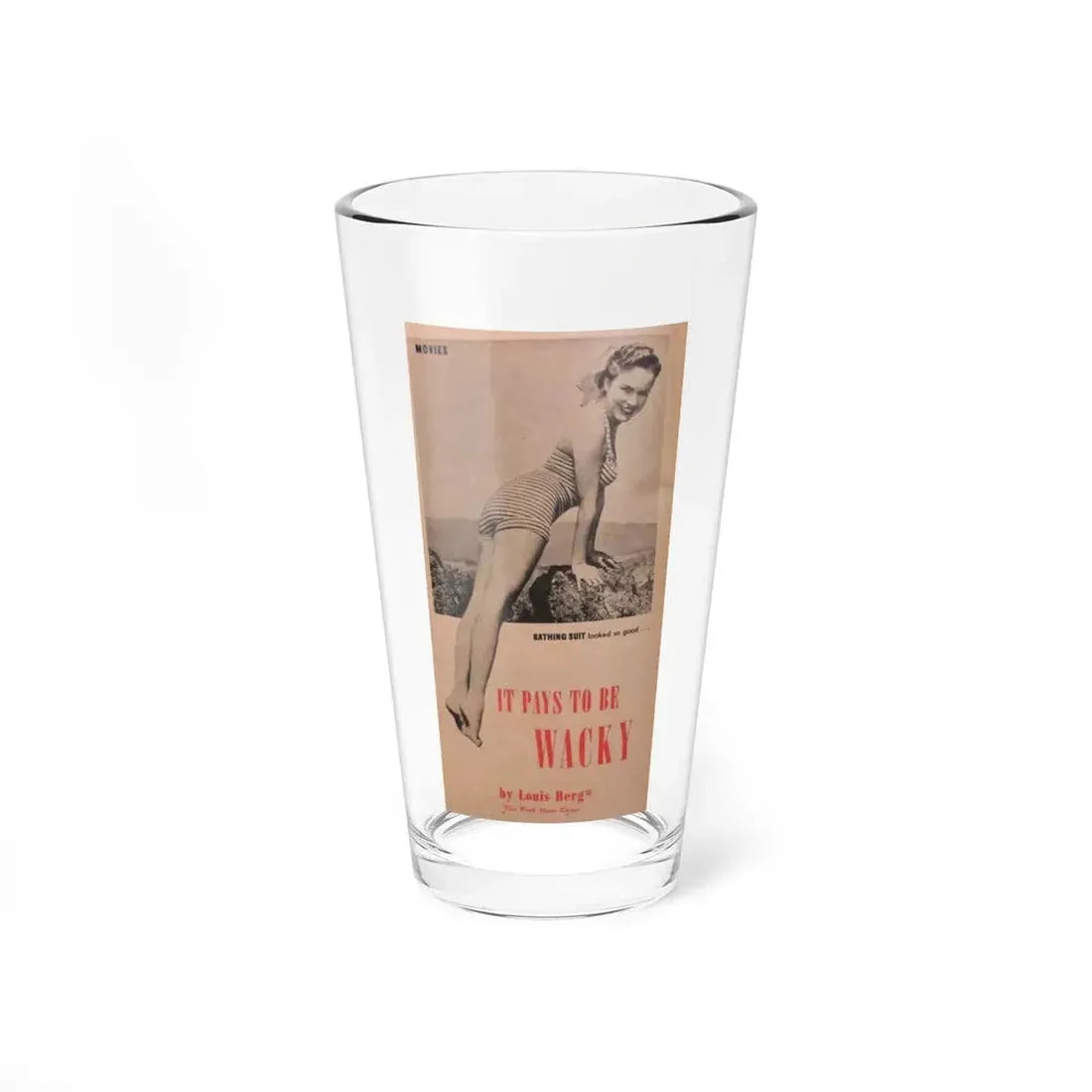 Terry Moore #691 (Vintage Female Icon) Pint Glass 16oz 16oz - Go Mug Yourself