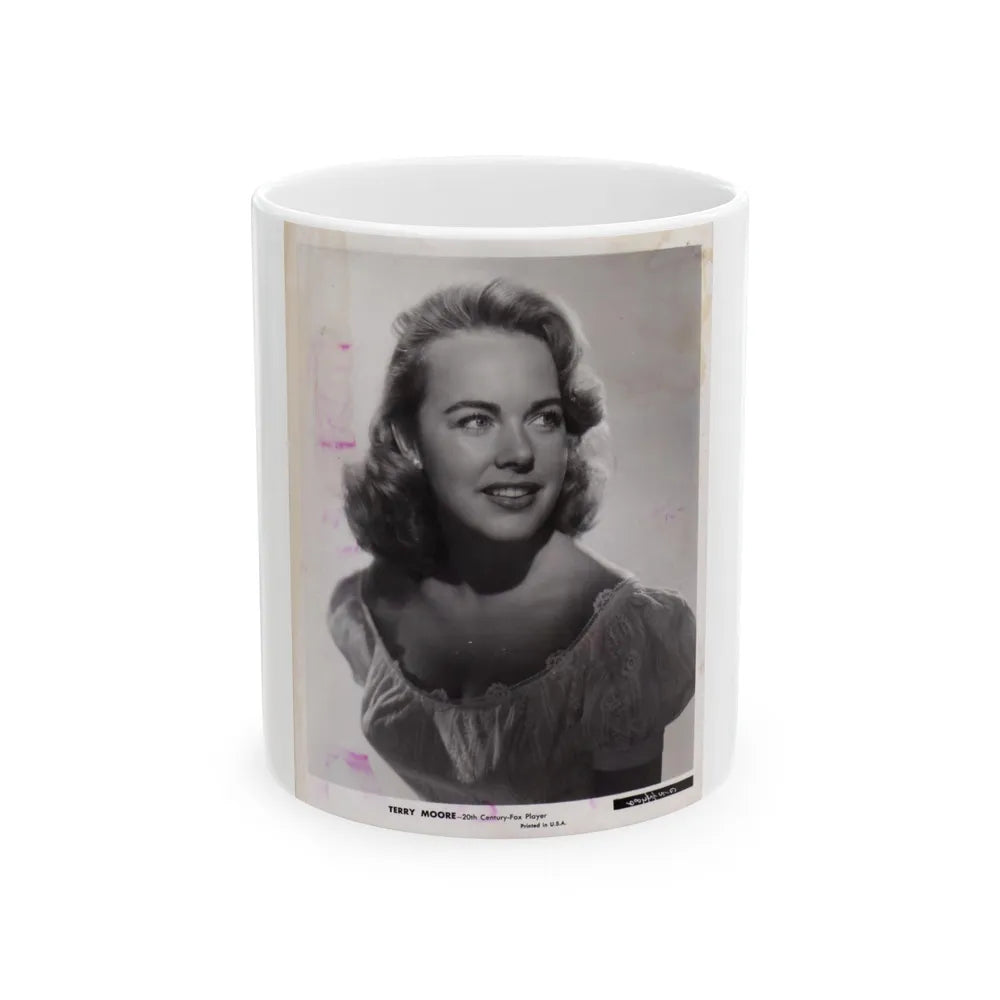 Terry Moore #692 (Vintage Female Icon) White Coffee Mug-11oz-Go Mug Yourself