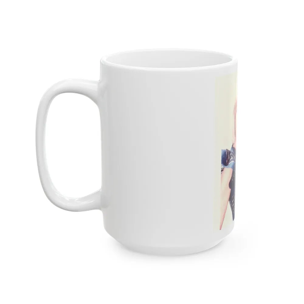 Terry Moore #697 (Vintage Female Icon) White Coffee Mug-Go Mug Yourself