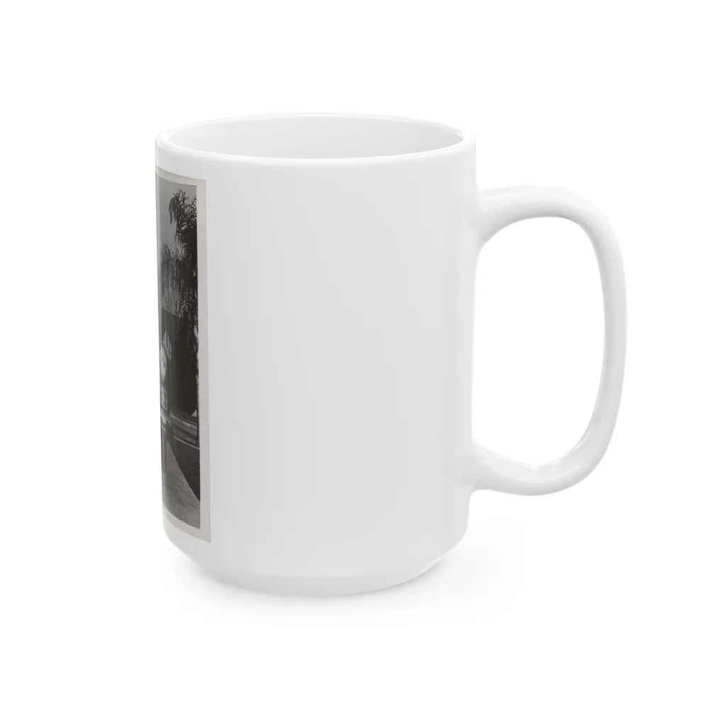 Terry Moore #704 - 8x10 1-Piece Swimsuit B&W Cheesecake Vintage Pin-Up Photo from Early 50's (Vintage Female Icon) White Coffee Mug-Go Mug Yourself