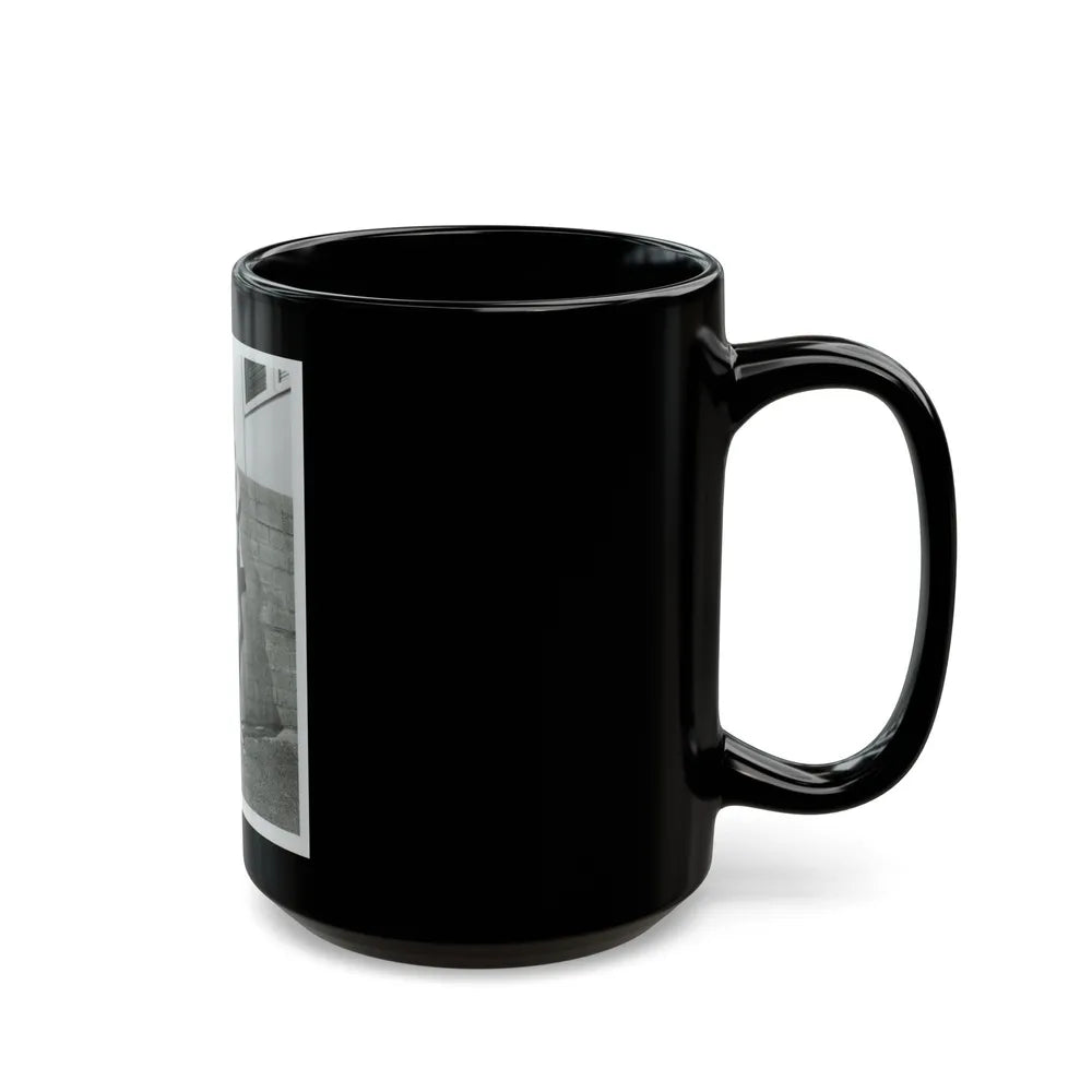 Terry Moore #706 - 8x10 1-Piece Swimsuit B&W Cheesecake Vintage Pin-Up Photo (Vintage Female Icon) Black Coffee Mug-Go Mug Yourself