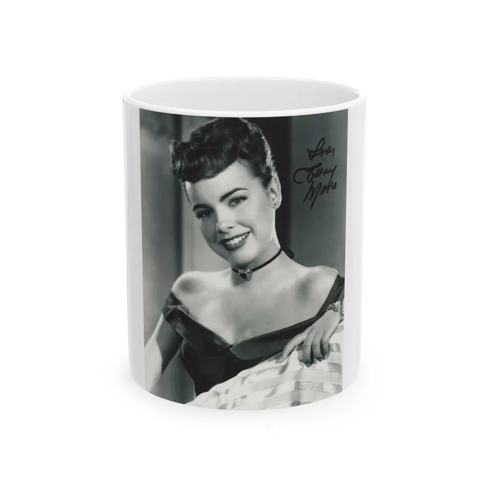 Terry Moore #708 (Vintage Female Icon) White Coffee Mug-11oz-Go Mug Yourself