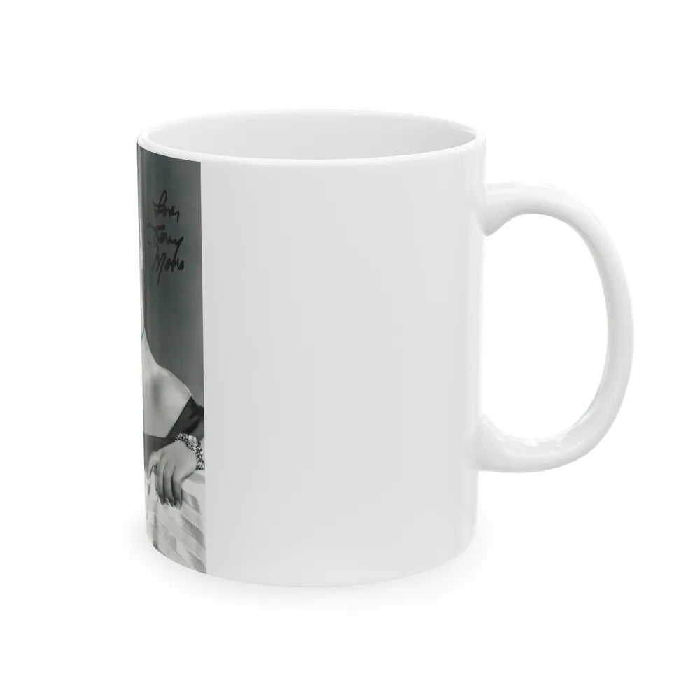 Terry Moore #708 (Vintage Female Icon) White Coffee Mug-Go Mug Yourself