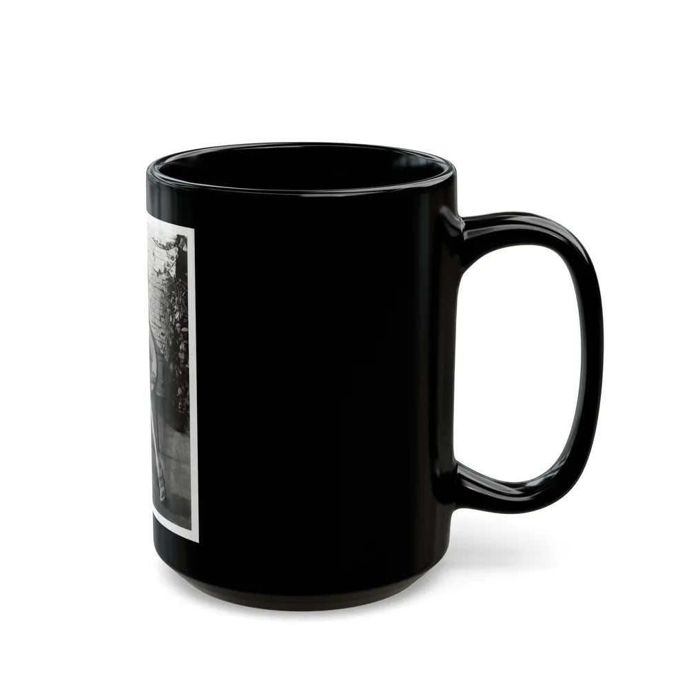 Terry Moore #710 - Vintage 1953 2-Piece B&W Full Body Swimsuit Cheesecake Photo (Vintage Female Icon) Black Coffee Mug-Go Mug Yourself