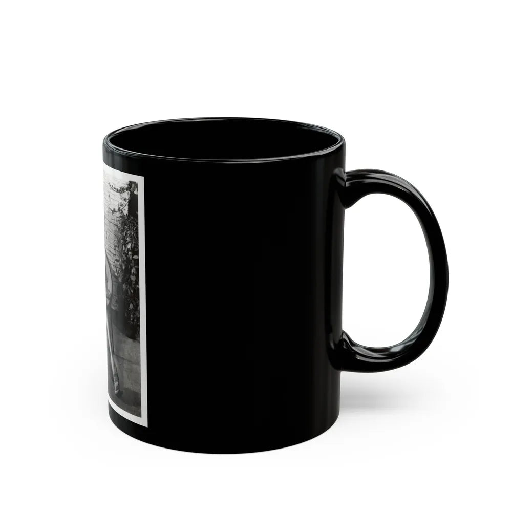Terry Moore #710 - Vintage 1953 2-Piece B&W Full Body Swimsuit Cheesecake Photo (Vintage Female Icon) Black Coffee Mug-Go Mug Yourself
