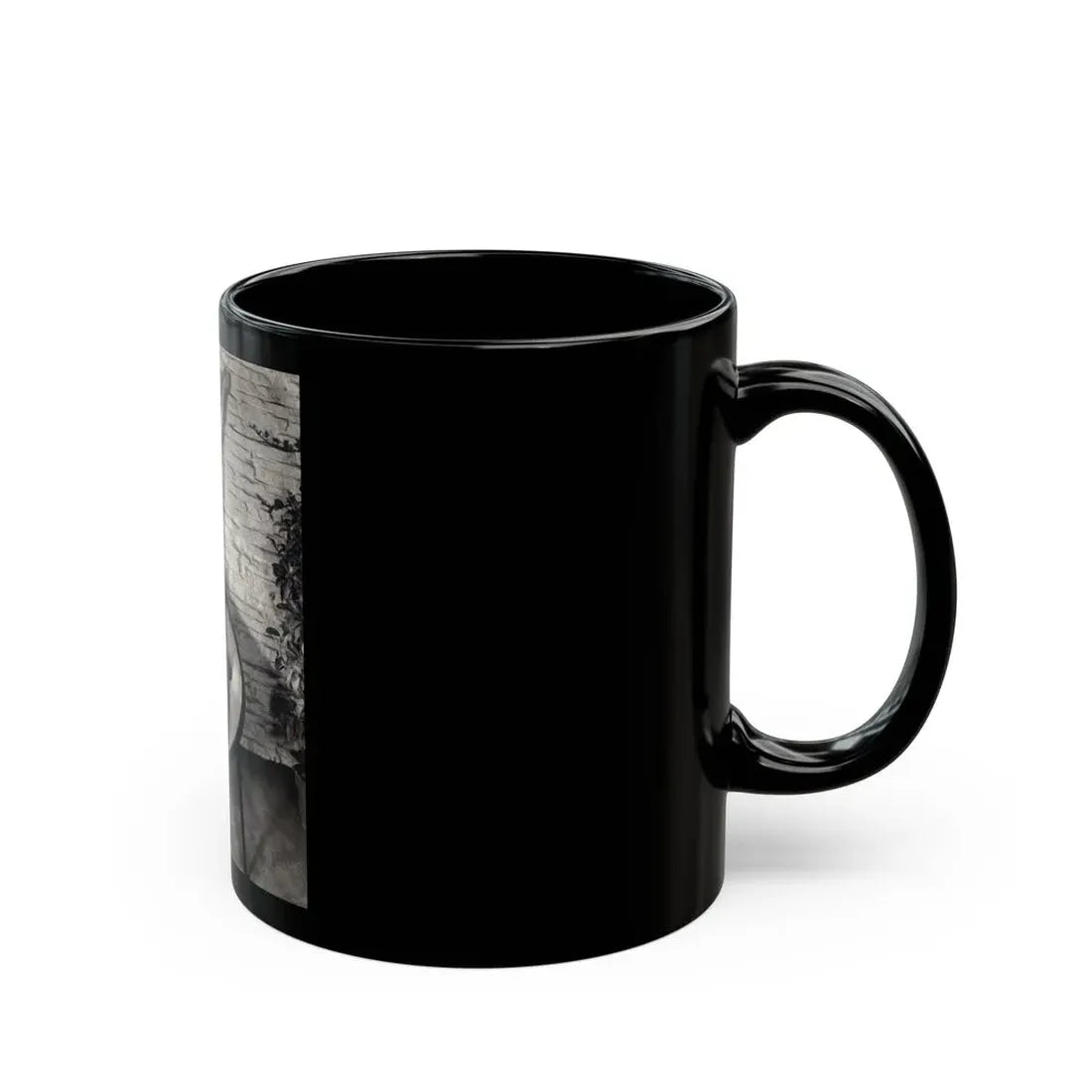 Terry Moore #711 - Vintage 1953 2-Piece B&W Full Body Barefoot Swimsuit Cheesecake Photo from 20th Century Fox Photo Shoot (Vintage Female Icon) Black Coffee Mug - Go Mug Yourself
