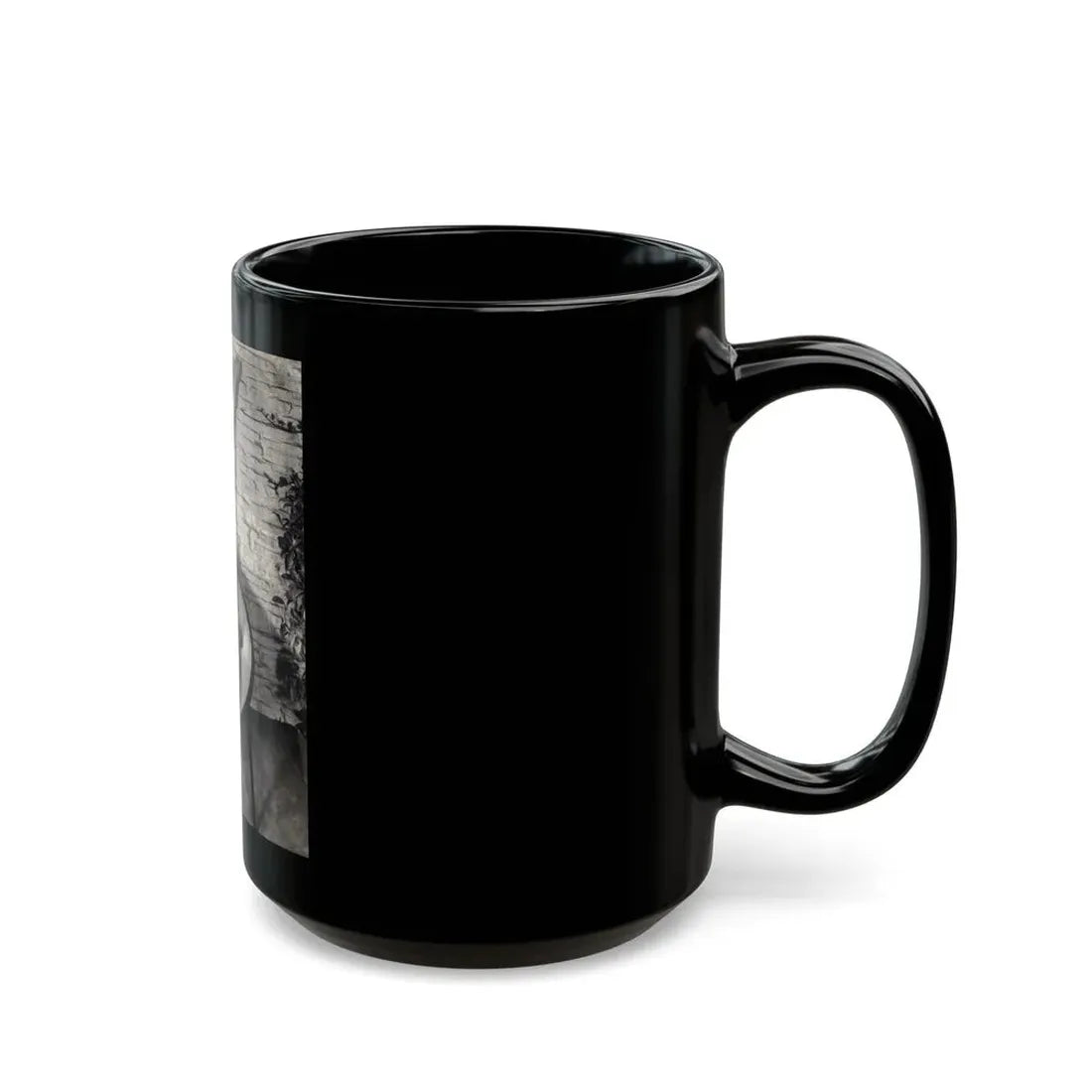 Terry Moore #711 - Vintage 1953 2-Piece B&W Full Body Barefoot Swimsuit Cheesecake Photo from 20th Century Fox Photo Shoot (Vintage Female Icon) Black Coffee Mug - Go Mug Yourself