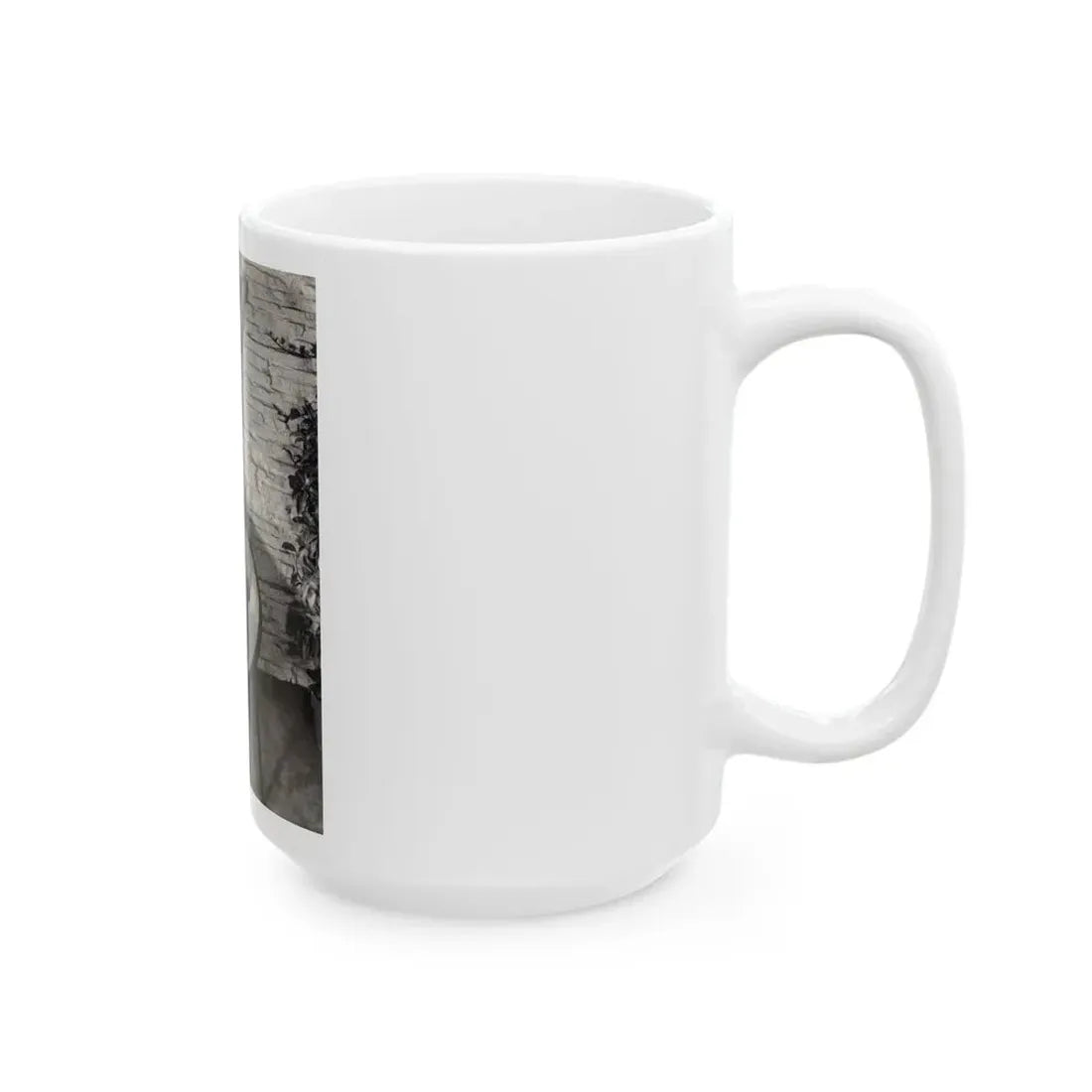 Terry Moore #711 - Vintage 1953 2-Piece B&W Full Body Barefoot Swimsuit Cheesecake Photo from 20th Century Fox Photo Shoot (Vintage Female Icon) White Coffee Mug - Go Mug Yourself