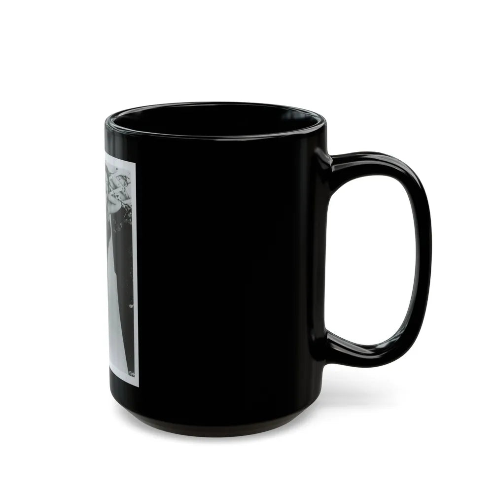 Terry Moore #712 - Vintage 1953 1-Piece B&W Full Body Swimsuit Cheesecake Photo as 8x10 (Vintage Female Icon) Black Coffee Mug-Go Mug Yourself