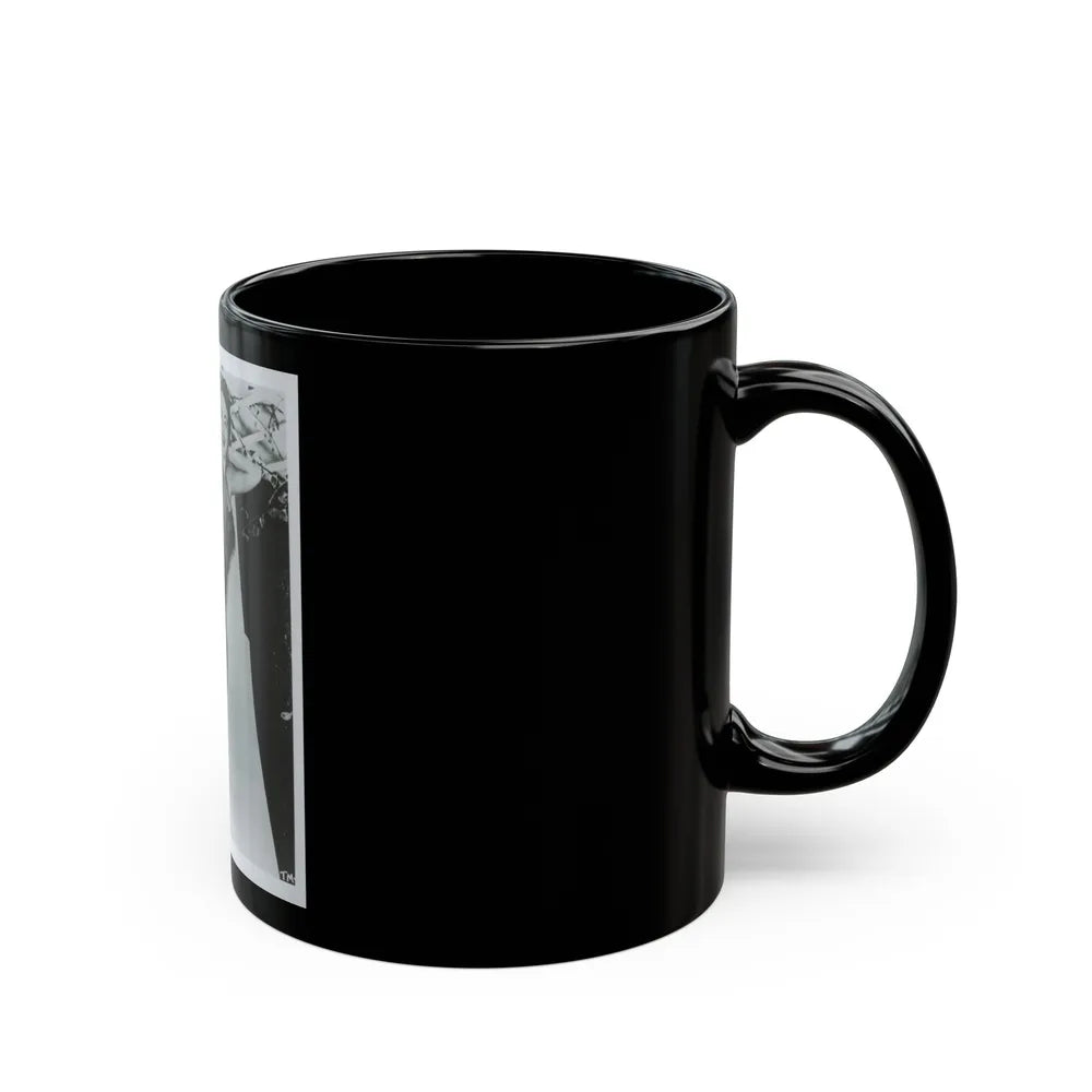 Terry Moore #712 - Vintage 1953 1-Piece B&W Full Body Swimsuit Cheesecake Photo as 8x10 (Vintage Female Icon) Black Coffee Mug-Go Mug Yourself