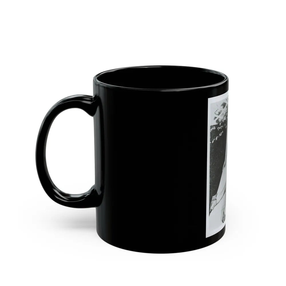 Terry Moore #712 - Vintage 1953 1-Piece B&W Full Body Swimsuit Cheesecake Photo as 8x10 (Vintage Female Icon) Black Coffee Mug-Go Mug Yourself
