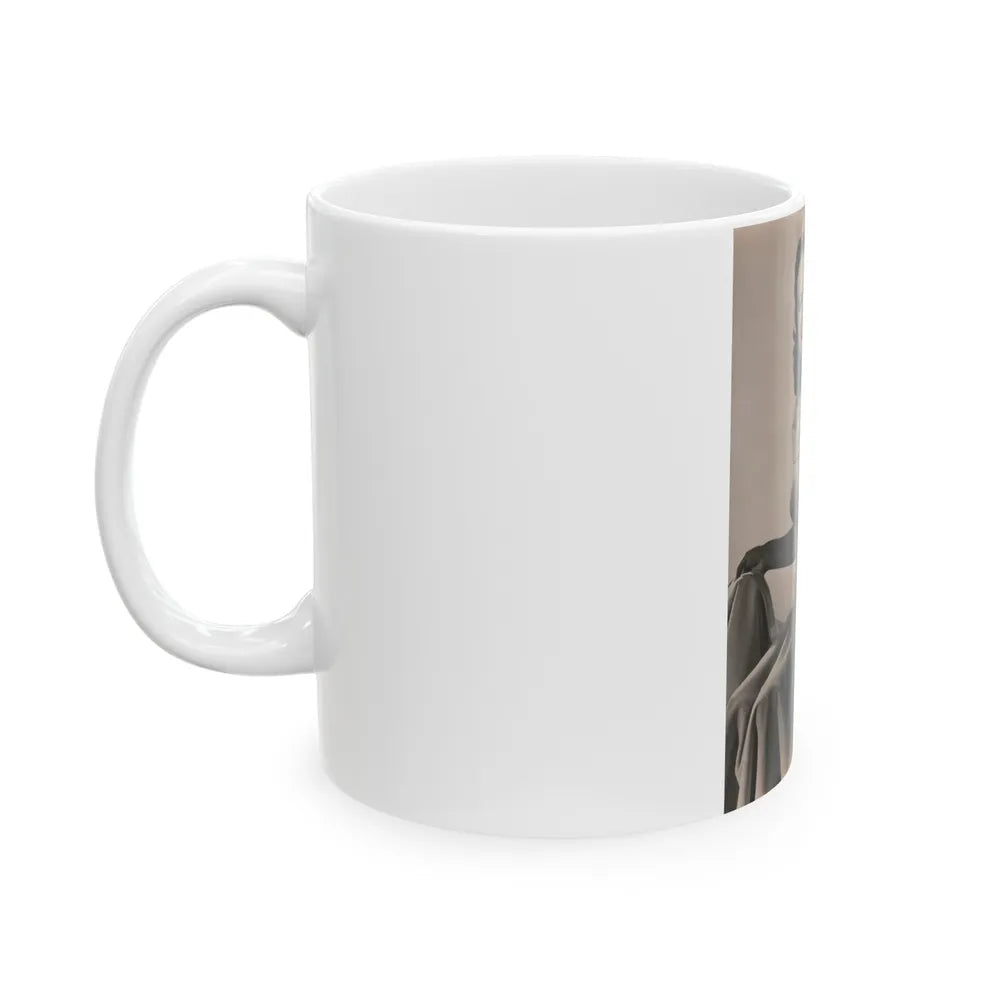 Terry Moore #719 - 7x9 Head & Glamour Upper Body & Waist Shot Circa Early 50's Vintage Photo (Vintage Female Icon) White Coffee Mug-Go Mug Yourself
