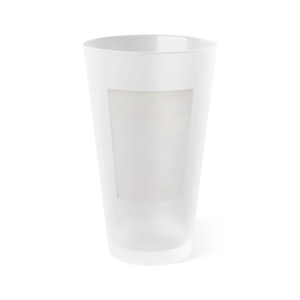 Terry Moore #719 - 7x9 Head & Glamour Upper Body & Waist Shot Circa Early 50's Vintage Photo1 (Vintage Female Icon) Frosted Pint Glass 16oz-16oz-Frosted-Go Mug Yourself