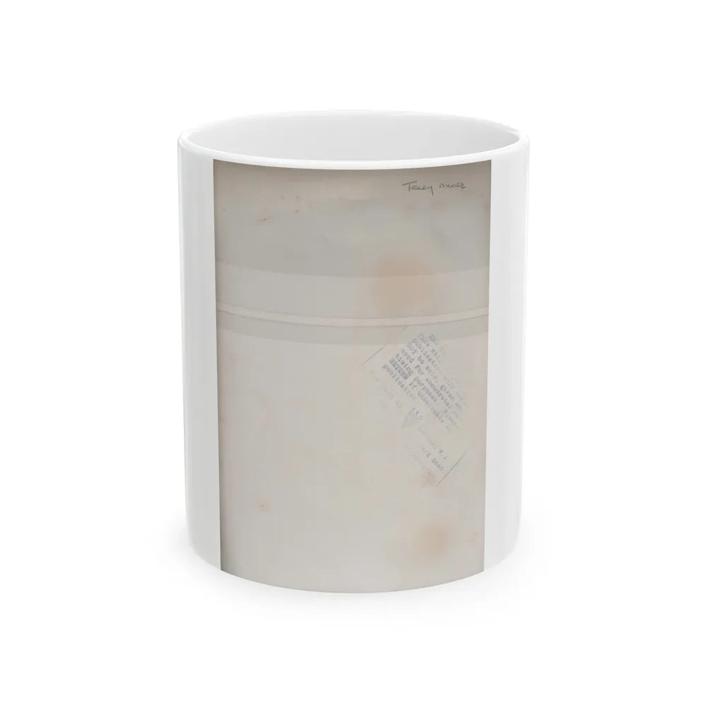 Terry Moore #719 - 7x9 Head & Glamour Upper Body & Waist Shot Circa Early 50's Vintage Photo1 (Vintage Female Icon) White Coffee Mug-11oz-Go Mug Yourself