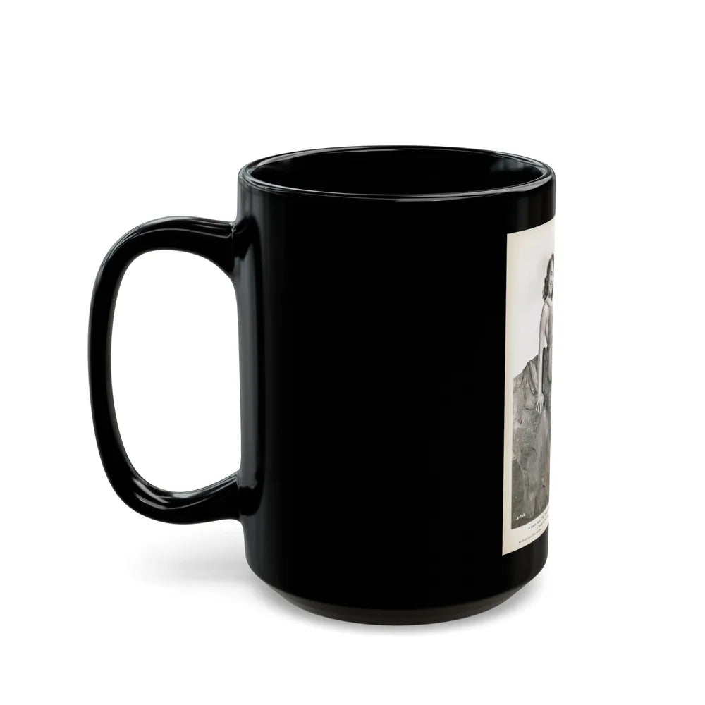 Terry Moore #721 (Vintage Female Icon) Black Coffee Mug-Go Mug Yourself