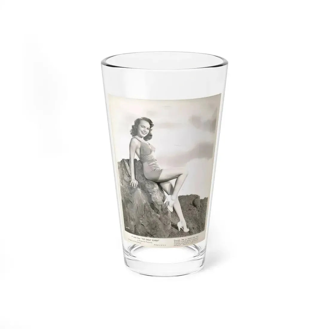 Terry Moore #721 (Vintage Female Icon) Pint Glass 16oz 16oz - Go Mug Yourself